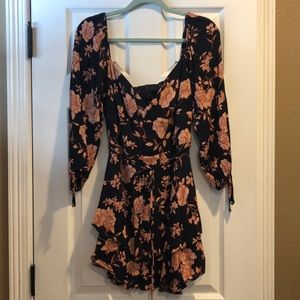 B. Darlin Floral Ruffled Mini Dress Size 13/14